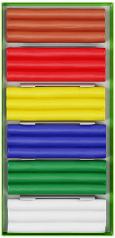 Пластилин восковой ГАММА "Пчелка", 6 цветов, 90 г, со стеком, картонная упаковка, 280029Н