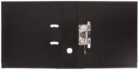 Папка-регистратор BRAUBERG "EXTRA", 75 мм, черная, двустороннее покрытие пластик, металлический уголок, 228570