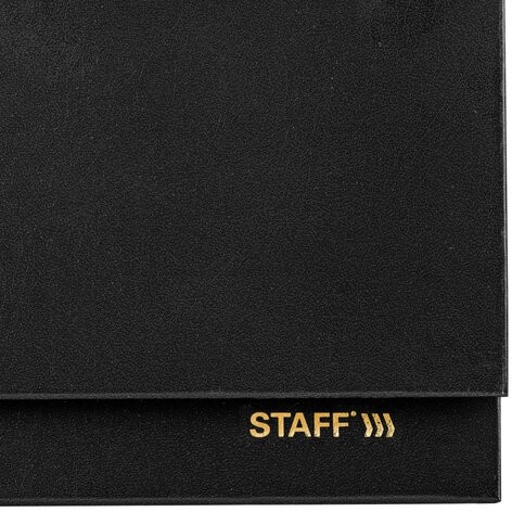 Планинг датированный 2026 300х130 мм, STAFF, гребень, обложка бумвинил, 64 л., черный, 117360