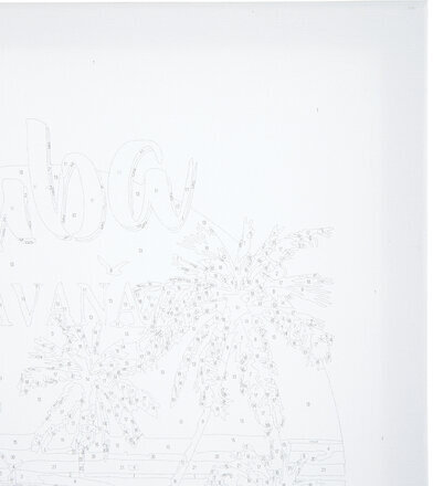 Картина по номерам 40х50 см, ОСТРОВ СОКРОВИЩ "Тропический рай", на подрамнике, акрил, кисти, 663343