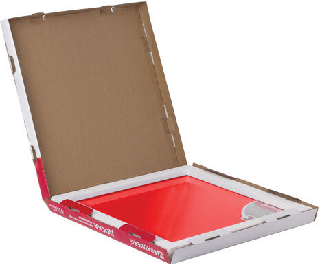 Доска магнитно-маркерная стеклянная 45х45 см, 3 магнита, КРАСНАЯ, BRAUBERG, 236737