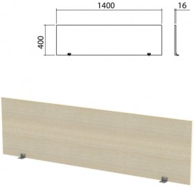 Экран-перегородка &quot;Канц&quot; 1400х16х400 мм, цвет дуб молочный (КОМПЛЕКТ С ФУРНИТУРОЙ)