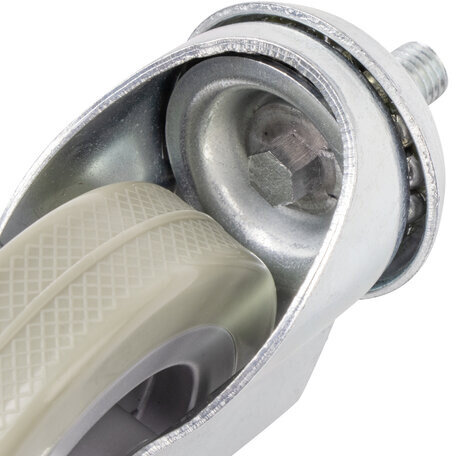 Колеса для уборочной тележки с штоком с резьбой, диаметр 75 мм, КОМПЛЕКТ 4 штуки, BRABIX, 605380