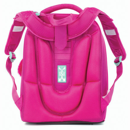 Ранец BRAUBERG PREMIUM, 2 отделения, с брелоком, для девочек, "Весенняя мята", 38х29х18 см, 227817