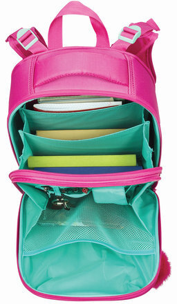 Ранец BRAUBERG PREMIUM, 2 отделения, с брелоком, для девочек, "Весенняя мята", 38х29х18 см, 227817