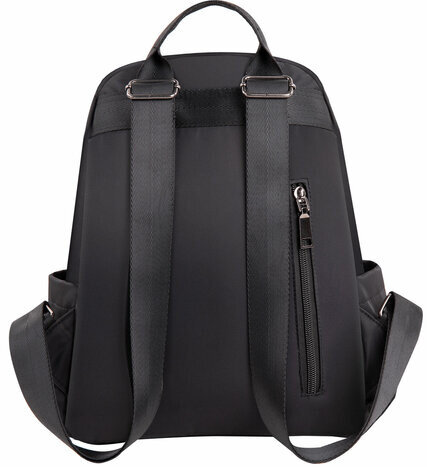 Рюкзак BRAUBERG PODIUM женский, нейлон, черный, 32х26х15 см, 270815