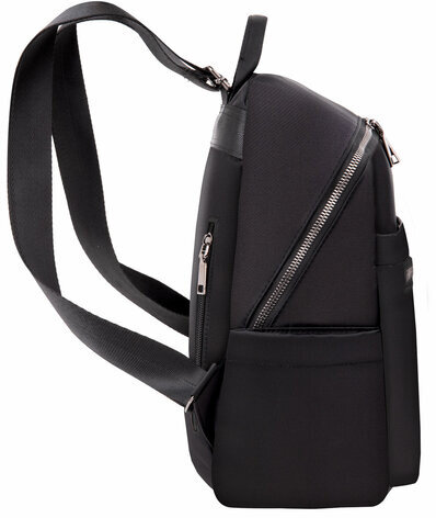 Рюкзак BRAUBERG PODIUM женский, нейлон, черный, 32х26х15 см, 270815