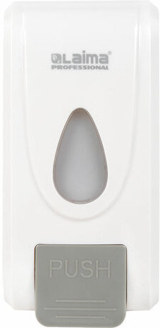 Дозатор для жидкого мыла-пены LAIMA PROFESSIONAL ECONOMY, НАЛИВНОЙ, 1 л, ABS-пластик, белый, 607322, X-2228-F1