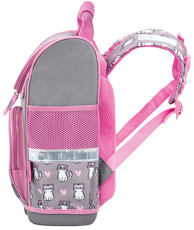 Ранец ЮНЛАНДИЯ WISE, 1 отделение, 3 кармана, устойчивое дно, "Sweet whiskers", 37x29х15 см, 272075