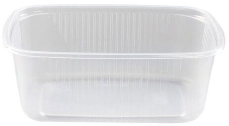 Одноразовый контейнер 200 мл, КОМПЛЕКТ 100 шт., БЕЗ КРЫШКИ, 108х82 мм, прозрачные, ПП, ЮПЛАСТ, ЮУПМ2613