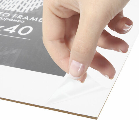 Рамка 30х40 см небьющаяся, багет 12 мм, пластик, BRAUBERG "Original", серебристая, 391232