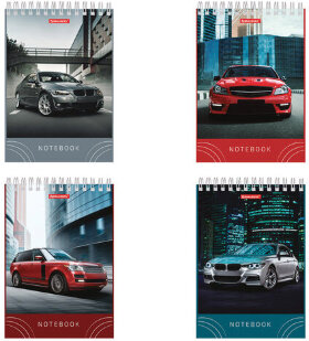 Блокнот А5 (146х205 мм), 80 л., гребень, картон, жесткая подложка, клетка, BRAUBERG, "Драйв", 129816