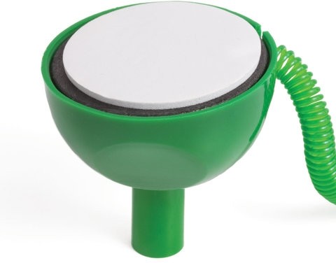 Ручка шариковая настольная BRAUBERG "Стенд-Пен", СИНЯЯ, пружинка, корпус зеленый, линия письма 0,5 мм, 141350