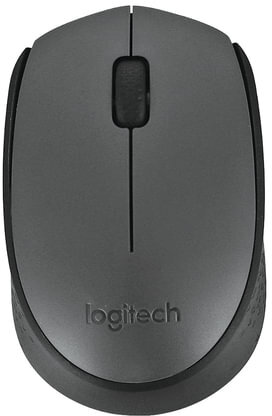 Мышь беспроводная LOGITECH M170, 2 кнопки + 1 колесо-кнопка, оптическая, черная, 910-004642