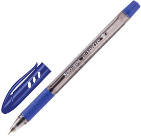 Ручка шариковая масляная BRAUBERG &quot;Black Tone&quot;, СИНЯЯ, корпус тонированный, узел 0,7 мм, линия письма 0,35 мм, 142951