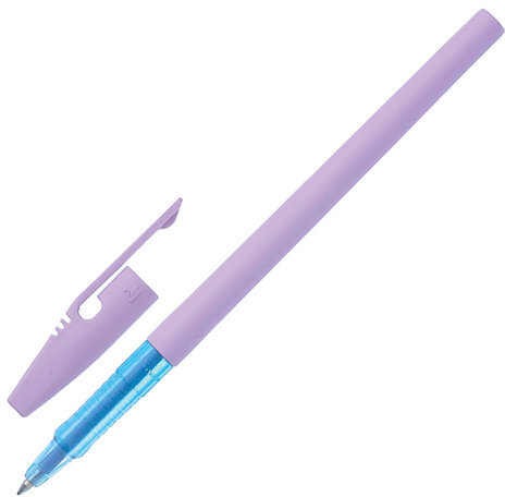 Ручка шариковая STABILO "Liner Pastel", СИНЯЯ, корпус лавандовый, узел 0,7 мм, линия письма 0,3 мм, 808FP1041-6