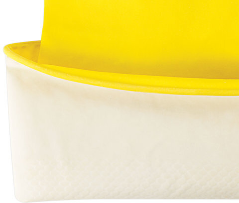 Перчатки хозяйственные латексные ОФИСМАГ, МНОГОРАЗОВЫЕ, хлопчатобумажное напыление, размер L (большой), 604199