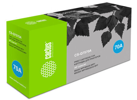 Картридж лазерный CACTUS (CS-Q7570A) для HP LaserJet M5025/M5035, ресурс 15000 стр.