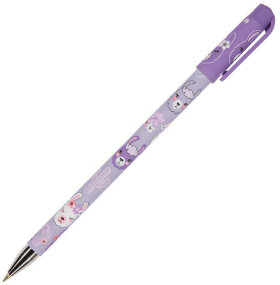 Ручка шариковая BRUNO VISCONTI HappyWrite, СИНЯЯ, &quot;Цирк.Ламы&quot;, узел 0,5 мм, линия письма 0,3 мм, 20-0215/49