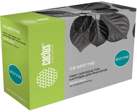 Картридж лазерный CACTUS (CS-SP277HE) для RICOH SP277NwX/SP277SNwX/SP277SFNwX, ресурс 2600 стр.