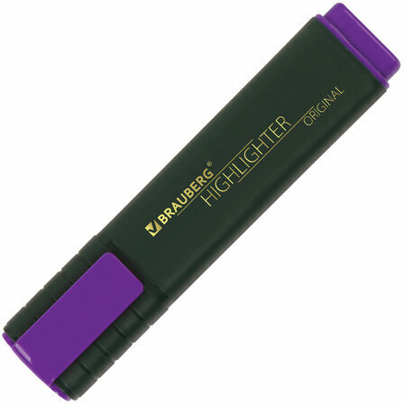 Текстовыделитель BRAUBERG "ORIGINAL", ФИОЛЕТОВЫЙ, линия 1-5 мм, 151685