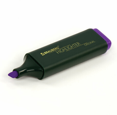 Текстовыделитель BRAUBERG "ORIGINAL", ФИОЛЕТОВЫЙ, линия 1-5 мм, 151685