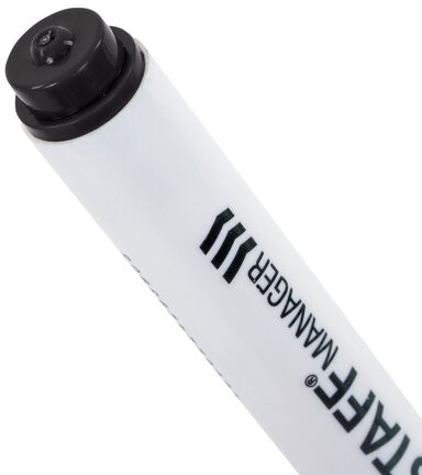 Маркер стираемый для белой доски на магните со стирателем, ЧЕРНЫЙ, STAFF "Manager" WBM-002, 3 мм, 152002