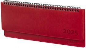 Планинг датированный 2025 305х140 мм GALANT &quot;Ritter&quot;, под кожу, красный, 115706