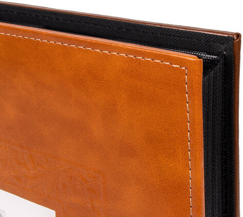 Фотоальбом BRAUBERG "Camel" на 500 фото 10х15 см, под гладкую кожу, коричневый, 391178