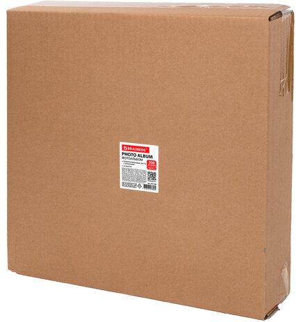 Фотоальбом BRAUBERG "Camel" на 500 фото 10х15 см, под гладкую кожу, коричневый, 391178