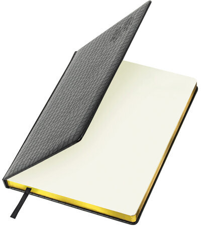 Ежедневник датированный 2024 БОЛЬШОЙ ФОРМАТ 210х297 мм А4, BRAUBERG "Comodo", под кожу, черный, 114774