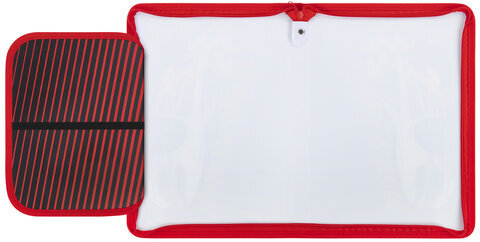 Папка для труда на молнии ЮНЛАНДИЯ А4, 1 отделение, откидная планка, органайзер, "Wrum", 272225