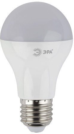 Лампа светодиодная ЭРА, 11 (100) Вт, цоколь E27, грушевидная, теплый белый свет, 25000 ч., LED, smdA60-10w-827-E27, Б0020532