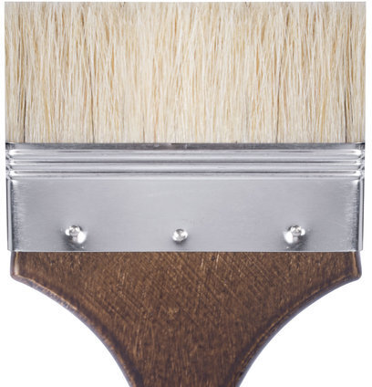 Кисть художественная профессиональная BRAUBERG ART CLASSIC, щетина, флейц, № 100, короткая ручка, 200748