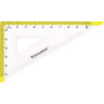Набор чертежный малый BRAUBERG "FRESH ZONE" (линейка 15 см, 2 треугольника, транспортир), желтая шкала, 210762