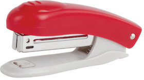 Степлер №10 BRAUBERG &quot;Original&quot;, до 12 листов, с антистеплером, красный, 222532