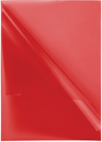 Папка-уголок BRAUBERG, красная 0,10 мм, 223967