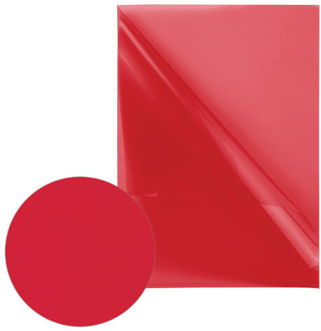 Папка-уголок BRAUBERG, красная 0,10 мм, 223967