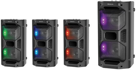 Колонка портативная DEFENDER Rage, 2.0, 50 Вт, Bluetooth, FM-тюнер, microSD, чёрная, 65109