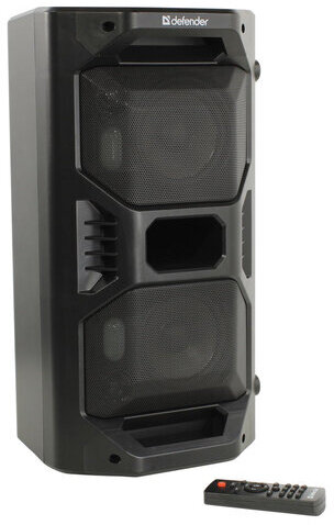Колонка портативная DEFENDER Rage, 2.0, 50 Вт, Bluetooth, FM-тюнер, microSD, чёрная, 65109