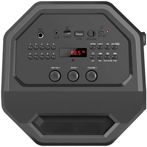Колонка портативная DEFENDER Rage, 2.0, 50 Вт, Bluetooth, FM-тюнер, microSD, чёрная, 65109