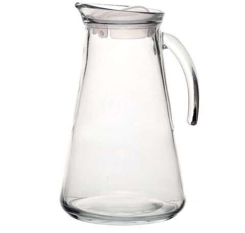 Кувшин прозрачный с крышкой, объем 1500 мл, стекло, PASABAHCE "ФЕРАХ", фирменная подарочная упаковка, 80353