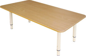 Стол детский &quot;Дошколенок&quot;, 900х450х400-580 мм, регулируемый, рост 0-3 (85-145 см), пластик, бук, слоновая кость