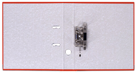 Папка-регистратор, покрытие пластик, 50 мм, ПРОЧНАЯ, с уголком, BRAUBERG, красная, 226592