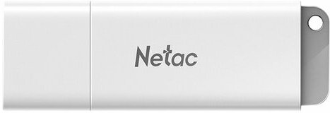 Флеш-диск 8 GB NETAC U185, USB 2.0, белый, NT03U185N-008G-20WH