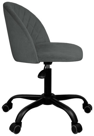 Кресло BRABIX "Moon MG-074", велюр серый, пятилучие металлическое черное, 532773