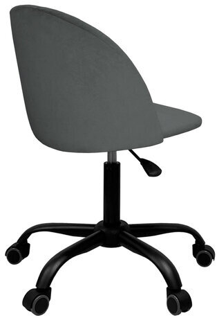 Кресло BRABIX "Moon MG-074", велюр серый, пятилучие металлическое черное, 532773