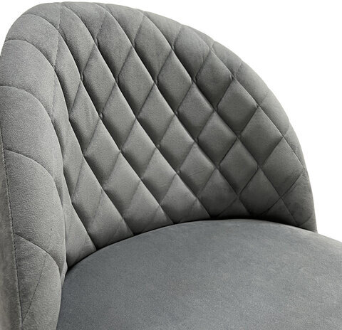 Кресло BRABIX "Moon MG-074", велюр серый, пятилучие металлическое черное, 532773