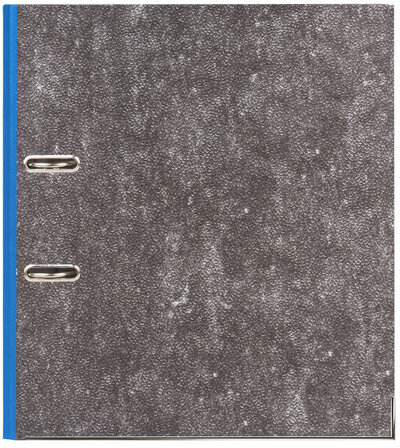 Папка-регистратор BRAUBERG, усиленный корешок, мраморное покрытие, 80 мм, с уголком, синяя, 228028
