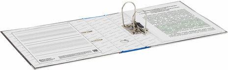 Папка-регистратор BRAUBERG, усиленный корешок, мраморное покрытие, 80 мм, с уголком, синяя, 228028